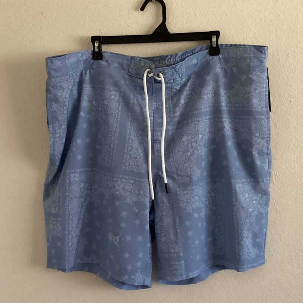 Dogg Supply Light Blue SwinTrunks for Men 3XL